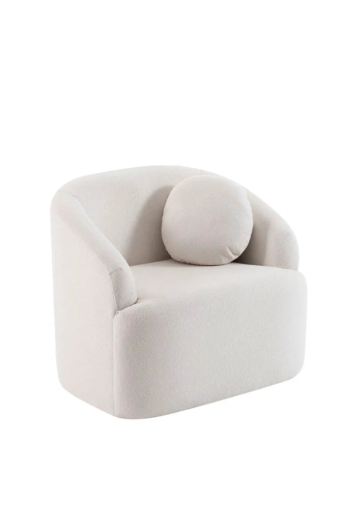 Lua Bouclé Armchair – Off White