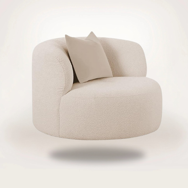 Maitê Luxury Organic Armchair – Beige Linen