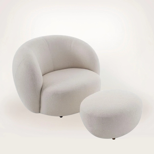 Organic Botanic Bouclé Armchair