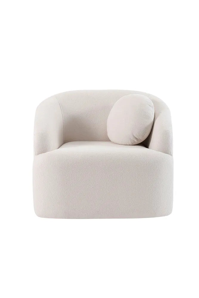 Lua Bouclé Armchair – Off White