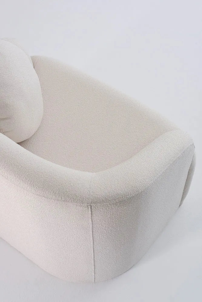 Lua Bouclé Armchair – Off White