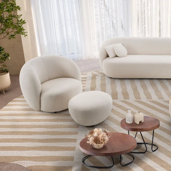 Organic Botanic Bouclé Armchair